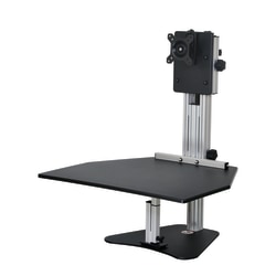 Ergo Desktop Kangaroo Pro 28"W Adjustable Height Desk Converter, Black
