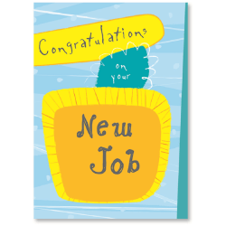 Viabella New Job Greeting Card, 5" x 7", Multicolor
