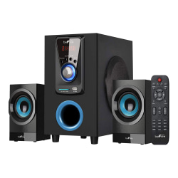 BeFree Sound 2.1 Channel Bluetooth® Surround Sound Speaker System, Blue/Black
