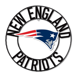 Imperial NFL Wrought Iron Wall Art, 24"H x 24"W x 1/2"D, New England Patriots