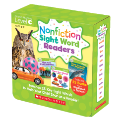 Scholastic Teacher Resources Nonfiction Sight Word Readers Parent Pack, Level C, Pre-K To 1st Grade