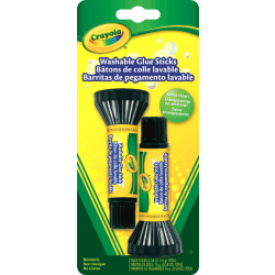 Crayola Washable Glue Sticks, 0.35 Oz, Pack Of 2 Glue Sticks