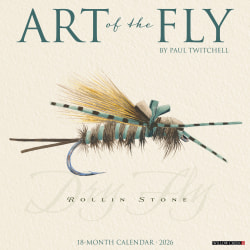 2026 Willow Creek Press Art & Design Monthly Wall Calendar, 12" x 12", Art of the Fly (Paul Twitchell), January To December, 55328