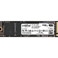 Crucial 1 TB Solid State Drive - M.2 2280 Internal - PCI Express - 2000 MB/s Maximum Read Transfer Rate - Retail
