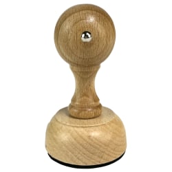 Custom Designer/Monogram Premium European Style Wood Handle Stamp 50RD, Round, 1-7/8" Diameter
