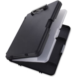 Saunders WorkMate II Poly Low-Profile Form Holder Storage Clipboard, Black