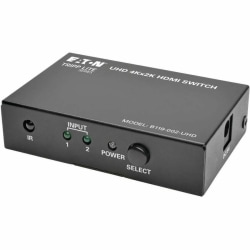 Eaton Tripp Lite series 2-Port HDMI Switch for Video & Audio 4K x 2K UHD 60 Hz w Remote - Video/audio switch - 2 x HDMI - desktop