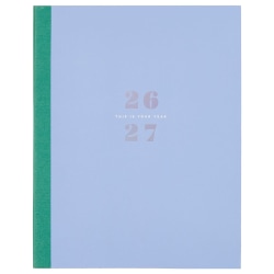 Organized by Happy Planner 12-Month Monthly/Weekly Classic Book Bound Soft Planner, 7-3/4" x 9-3/4", Blue, July 2026-June 2027, Total Qty 1