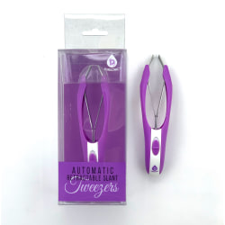 Pursonic Automatic Tweezers, 1"H x 1-3/4"W x 4-3/4"D, Purple