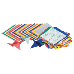 Roylco® Economy Origami Paper, 6" x 6", Multicolor, 72 Sheets Per Pack, Set Of 3