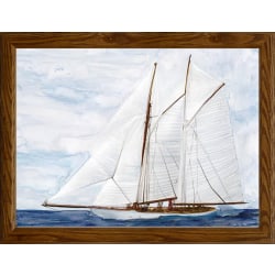 Timeless Frames® Coastal Wall Art, Horizontal, 12" x 16", Sailing