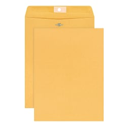 Office Depot® Brand 9" x 12" Manila Envelopes, Clasp Closure, Brown Kraft, Box Of 25