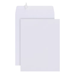Office Depot® Brand  9" x 12" Catalog Envelopes, Clean Seal, White, Pack Of 25
