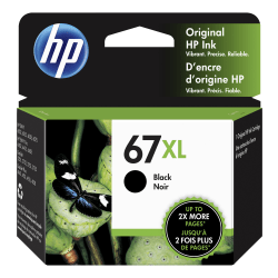 HP 67XL High-Yield Black Ink Cartridge, 3YM57AN