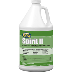 Zep Spirit II Detergent Disinfectant - Ready-To-Use Liquid - 128 fl oz (4 quart) - Bottle - 1 Each - Multi