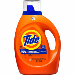Tide Liquid Laundry Detergent - Concentrate - 92 fl oz (2.9 quart) - Original Scent - 1 Bottle - Blue