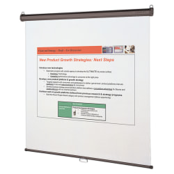 Quartet® Wall Or Ceiling Projection Screen, 70" x 70"
