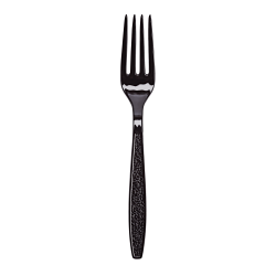Sweetheart Heavyweight Plastic Forks, Black, Pack Of 1,000