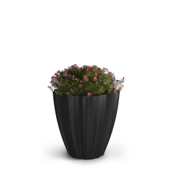 Mayne Sedona Planter, 18"H, Black