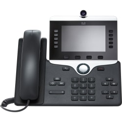 Cisco 8845 IP Phone - Corded/Cordless - Corded - Bluetooth - Wall Mountable, Tabletop - Charcoal - TAA Compliant - VoIP - 2 x Network (RJ-45) - PoE Ports