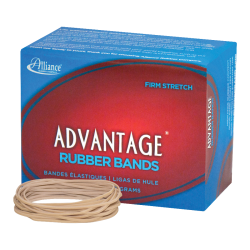 Alliance Rubber Advantage® Rubber Bands, Size 19, 3 1/2" x 1/16", Natural, 1/4-Lb Box