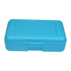Romanoff Products Pencil Boxes, 8 1/2"H x 5 1/2"W x 2 1/2"D, Turquoise, Pack Of 12