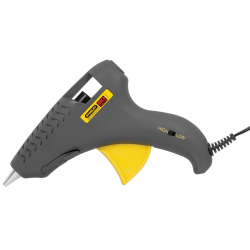 Stanley® Bostitch Glueshot Dual-Melt Glue Gun, 7"H x 1/4"W x 10 3/4"D, Gray/Yellow
