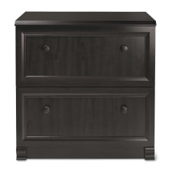 Realspace® Broadstreet 29-1/2"W x 19"D Lateral 2-Drawer File Cabinet, Walnut