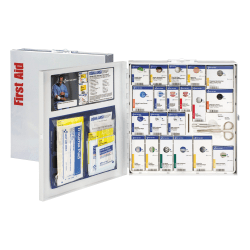 First Aid Only ANSI 2015 SmartCompliance 50-Person First Aid Kit, 14-1/8"H x 3-1/8"W x 13-1/4"D