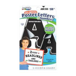 Artskills® Repositionable Letters, Black, Pack Of 150