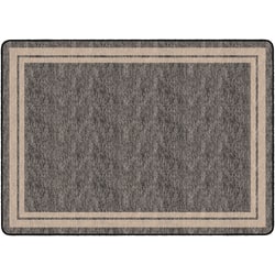 Flagship Carpets Double-Border Rectangular Rug, 72" x 100", Gray