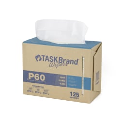 Hospeco TaskBrand P60 Premium Series Wiper, 9"H x 16-1/2"D, 1,250 Sheets Per Pack, Set Of 10 Packs