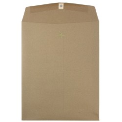 JAM Paper® Open-End 10" x 13" Manila Catalog Envelopes, Gummed Closure, Brown Kraft Paper Bag, Pack Of 10