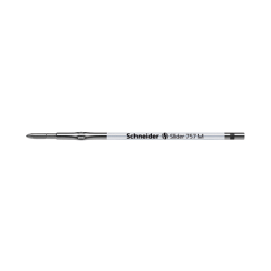 Stride® Schneider Slider 757 Refills, For Pulse Pro And Sharky Pens, Medium Point, Black Ink, Pack Of 10