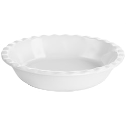 Martha Stewart Stoneware Pie Pan, 9", White