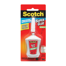 Scotch® Super Glue Gel, Precision Applicator, 0.14 Oz.