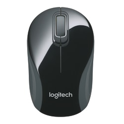 Logitech® M187 Mini Wireless Optical Mouse, Black, 910-002726