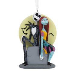 Hallmark Jack Skellington And Sally Ornament, 3-1/2"H x 1-1/4"W x 3/4"D, Multicolor