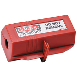 Brady Plug Lockouts, 220V/500V, Red