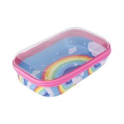 ZipIt Zipper School Box, 3"H x 6"W x 4"D, Rainbow
