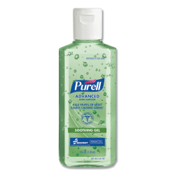 SKILCRAFT PURELL Gel Hand Sanitizer with Aloe, 4 oz Bottle, 24/Carton