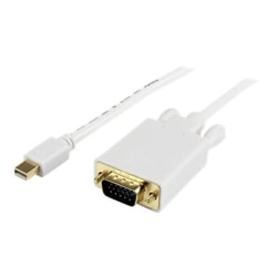 StarTech.com 10' Mini DisplayPort To VGA Adapter Converter Cable, White