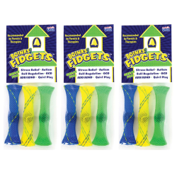 Endless Possibilities Boinks Fidgets, Assorted Colors, 3 Fidgets Per Pack, Set Of 3 Packs