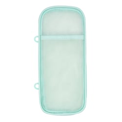 Office Depot® Brand Mesh Pencil Case, 8-1/4" x 4-3/8", Aqua