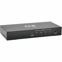 Tripp Lite 4-Port 4K HDMI Video Splitter Ultra-HD 4K x 2K w/ Audio 3840x2160 @ 24/30Hz - Video/audio splitter - 4 x HDMI - desktop