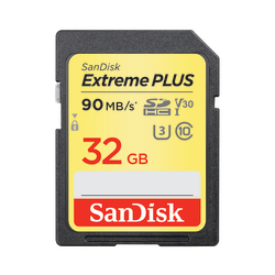 SanDisk® Extreme Plus SDHC/SDXC Memory Card, 32GB