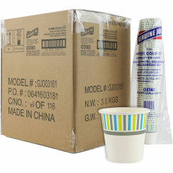 Genuine Joe 3 oz Cold Cups - 50 / Pack - 20 / Carton - White - Paper - Cold, Beverage