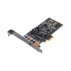Sound Blaster Audigy Fx Sound Card - 5.1 Sound Channels - Internal - PCI Express - 106 dB - 1 x Number of Microphone Ports - 1 x Number of Audio Line In