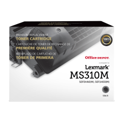 Office Depot® Remanufactured Black High Yield MICR Toner Cartridge Replacement For Lexmark™ MS310, ODMS310M