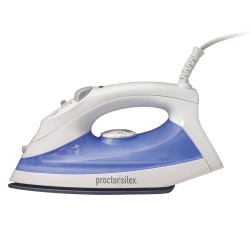 Proctor Silex Simply Better Nonstick Soleplate Iron With Adjustable Steam, Blue